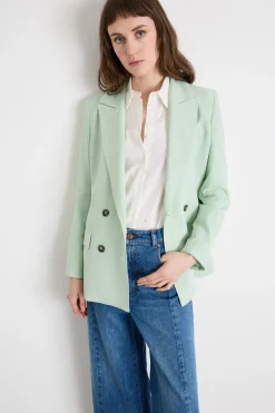 Blazer doppiopetto lungo - Verde