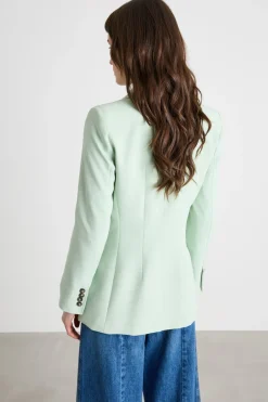 Blazer doppiopetto lungo - Verde
