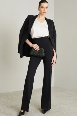 Blazer doppiopetto sfiancato - Nero