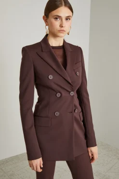 Blazer doppiopetto sfiancato - Testa Di Moro
