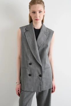 Blazer gilet doppiopetto - Grigio