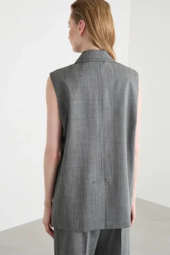 Blazer gilet doppiopetto - Grigio
