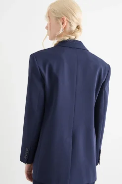Blazer in cady - Blu