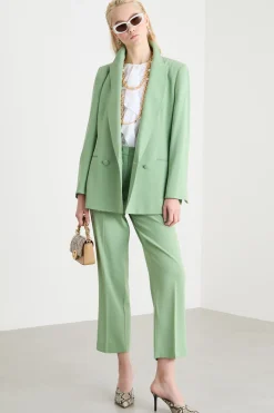 Blazer in cady crepe - Verde