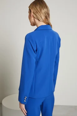 Blazer in cady fluido - Bluette
