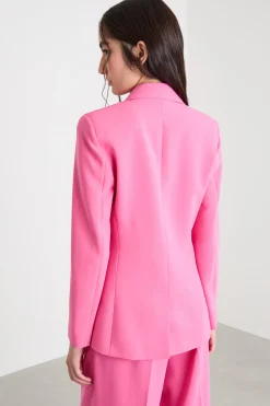 Blazer in cady - Fuxia