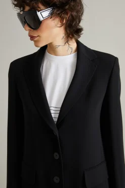 Blazer in cady - Nero