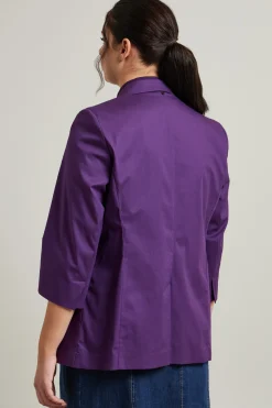 Blazer in cotone - Viola