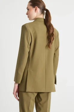Blazer in doppia tela - Verde
