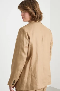 Blazer in drill - Cammello
