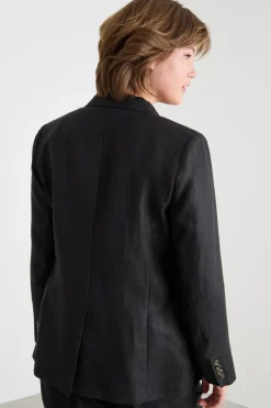 Blazer in drill - Nero