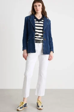 Blazer in jeans - Blu