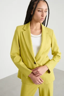 Blazer in jersey - Giallo