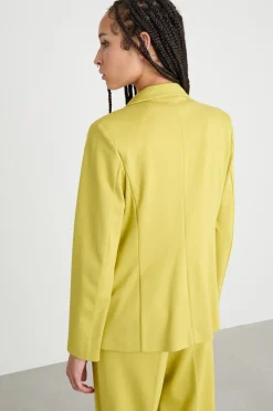 Blazer in jersey - Giallo