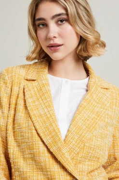 Blazer in jersey - Giallo