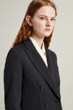 Blazer in jersey - Nero