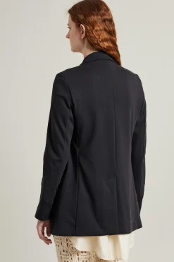 Blazer in jersey - Nero