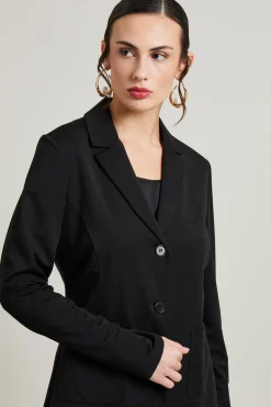 Blazer in jersey - Nero