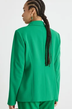 Blazer in jersey stretch - Verde