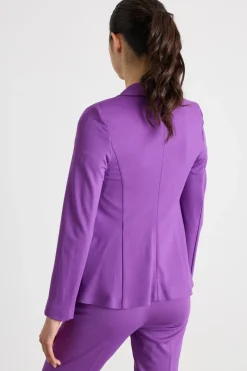Blazer in jersey - Viola