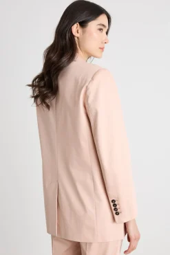 Blazer in raso - Rosa