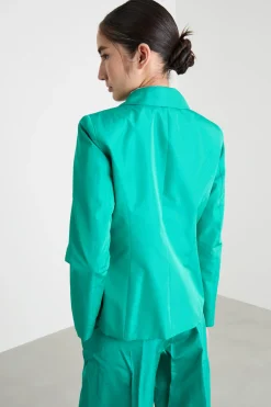 Blazer in taffettà - Verde