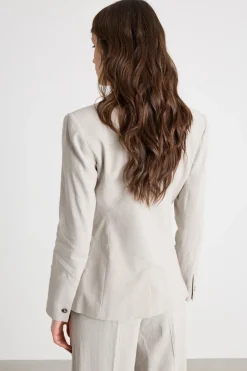 Blazer in tela - Grigio