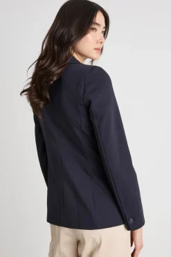 Blazer in tessuto doppio - Blu