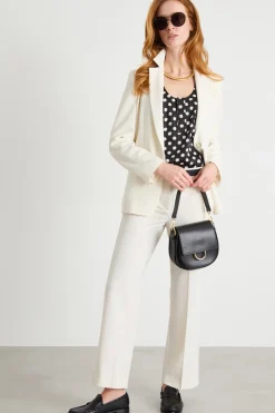 Blazer in twill tecnico stretch - Bianco