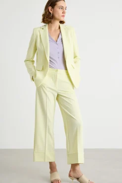 Blazer in twill tecnico stretch - Giallo