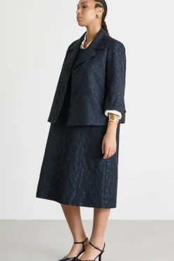 Blazer jacquard - Blu