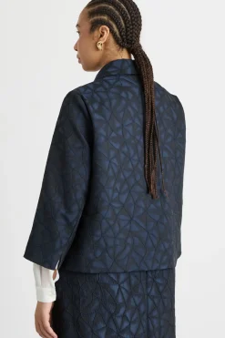 Blazer jacquard - Blu
