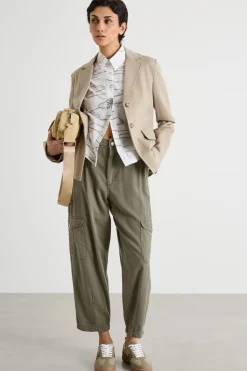 Blazer monopetto aderente - Beige