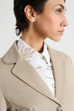 Blazer monopetto aderente - Beige