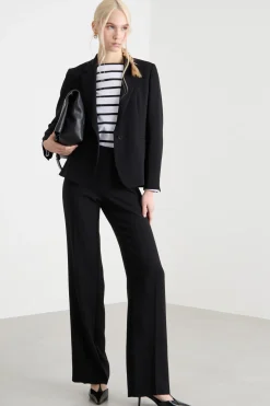 Blazer monopetto in cady - Nero