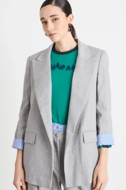 Blazer open-front - Grigio