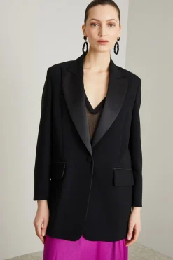 Blazer over in cady - Nero