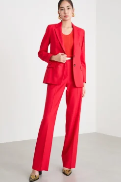 Blazer semiaderente - Rosso