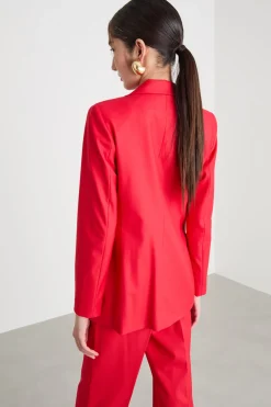 Blazer semiaderente - Rosso