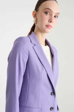 Blazer semiaderente - Viola