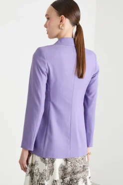 Blazer semiaderente - Viola