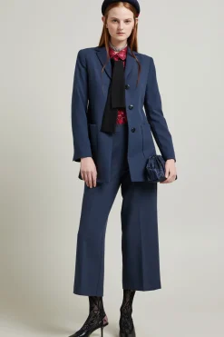 Blazer sfiancato a tre bottoni - Blu