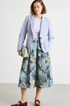 Blazer sfiancato in taffetà - Lilla