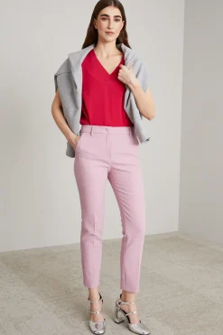 Blusa in crépe - Rosa