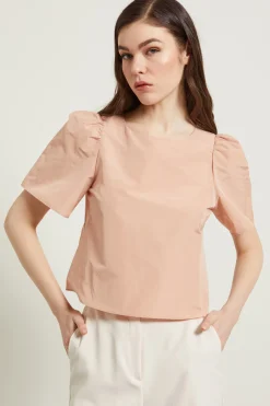 Blusa in taffetà - Rosa Cipria