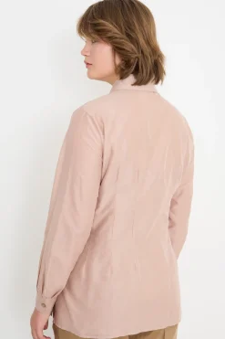 Blusa aderente in voile - Rosa