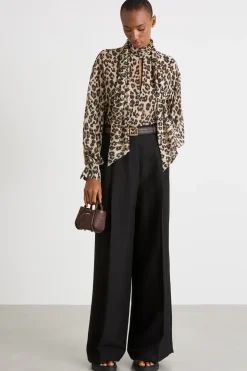 Blusa con fusciacca - Animalier