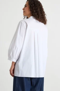 Blusa con nappe - Bianco