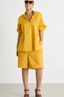 Blusa con nappe - Giallo