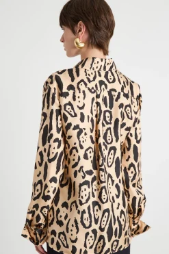 Blusa con stampa animalier - Animalier